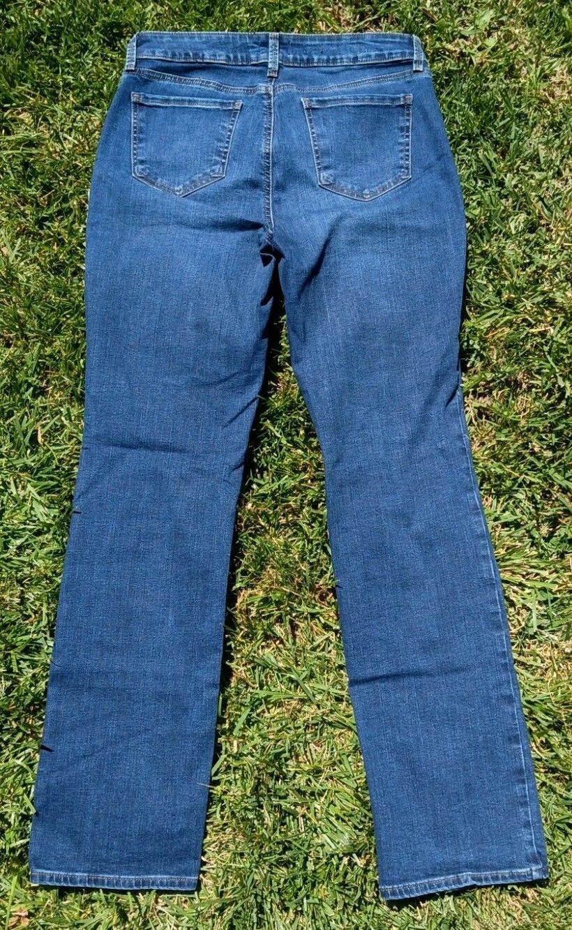NYDJ Marilyn Straight Lift Tuck Technology Jeans Women's Size 10 Cooper Wash - Picture 5 of 11